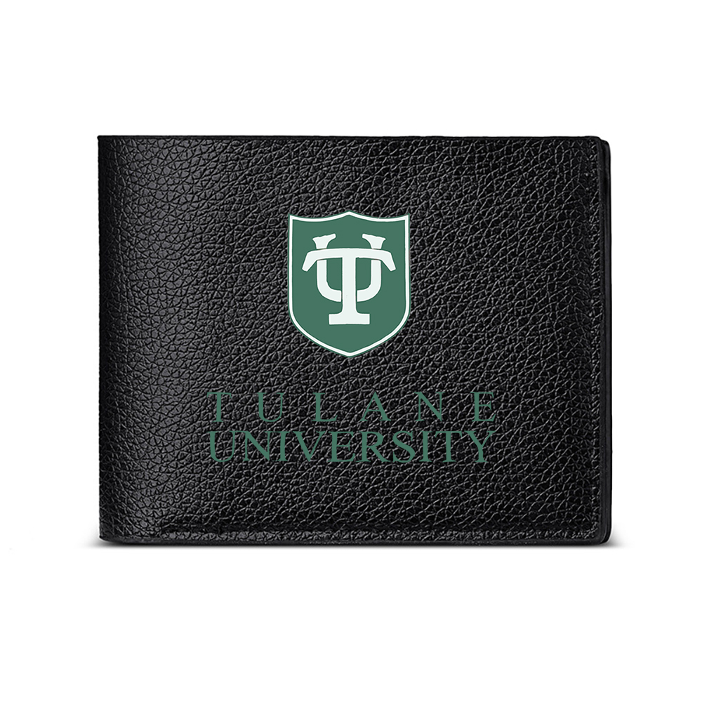 Interior Design University In China - テューレーン大学シールドロゴ メンズ財布 カードホルダー カジュアル ビジネス ファッション