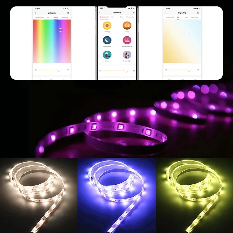 Yeelight Aurora スマート 2 メートルライト - Yeelight Light Lightstrip のレビューと価格