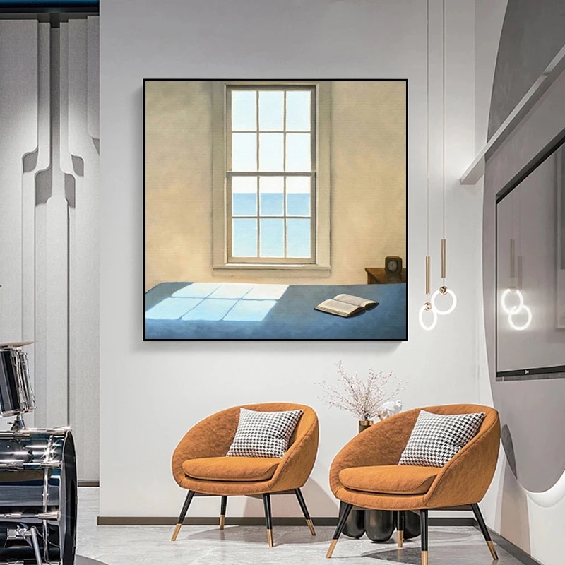 北欧窓外風景キャンバス絵画プリント風景インテリア壁アートポス - Interior Designer のレビューと価格